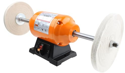Lucidatrice da banco, 20,3 cm, per lucidatura e lucidatura da banco per metallo, gioielli, coltelli, legno, giada e plastica