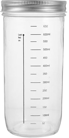 UPKOCH 1satz Glas Einmachglas Mit Deckel Luftdichtes Aufbewahrungsglas Für Sauerteig Getreide Und Lebensmittel Für Küchenorganisation Und Frische