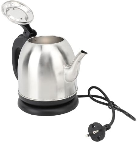 Hervidor de Agua Caliente de 1,2 L de Capacidad, Hervidor de té Eléctrico de Fácil Limpieza, Enchufe Europeo de 220V y 1350W para el Hogar