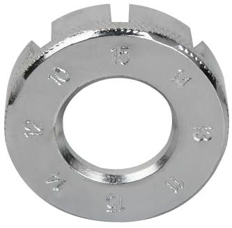 Nivofu Fahrrad Speichenschlüssel, 8-Wege-Fahrradspeichenschlüssel, Fahrradspeichenwerkzeug, Mountainbike Speichenschlüssel für Fahrradspeichen Größe 10-15 Zentrieren Reparieren - Silber