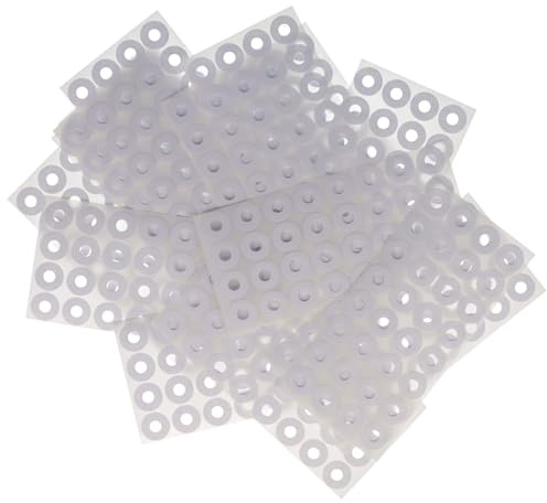 Pack of 544 Reinforcement Labels - Ring Binder Hole Punch Self Adhesive Page Reinforcers - White