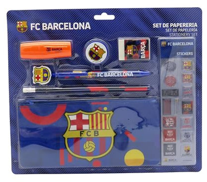FC Barcelona, brevpapper, skolmaterial, skrivning, Barca, blå, officiell produkt