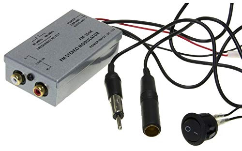 Pqahffowr Universale FM Modulatore Stereo Mp3 Auto Antenna Kabel Autoradio Cinch Aux Adattatore