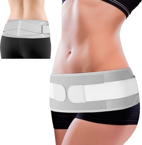 JIUFENTIAN Sciatica Belt Relieve Lower Back Pain & Sacroiliac Support Belt SI Joint Hip Support Brace for Women and Men-M