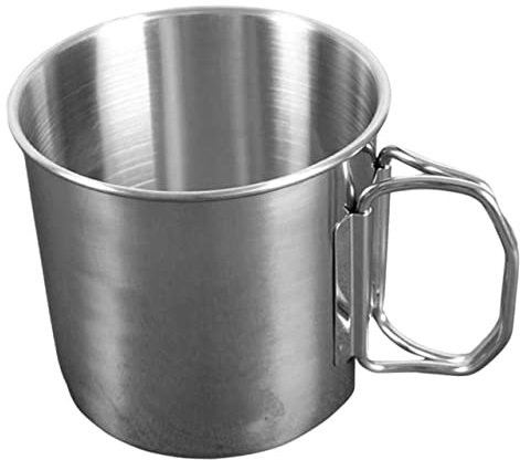 JUMPLAWN Edelstahl Faltbarer Outdoor Wasserbecher Leicht Korrosionsbeständig Klappbar Für Camping Reisen Wandern Vielseitig Einsetzbar