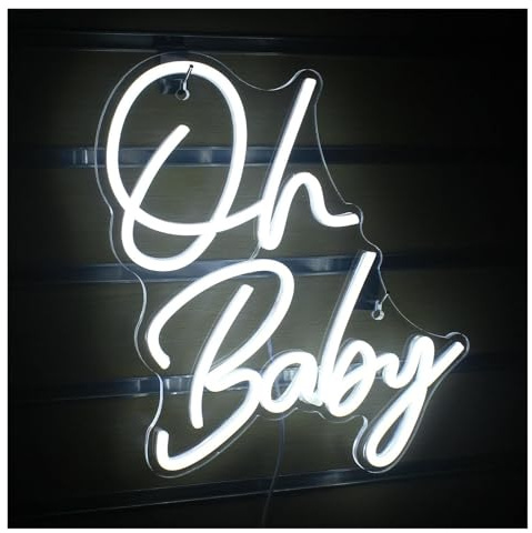 Neonlampa Lugnande stämningslampa för oh för baby neonpaneler Stor dekorationspanel