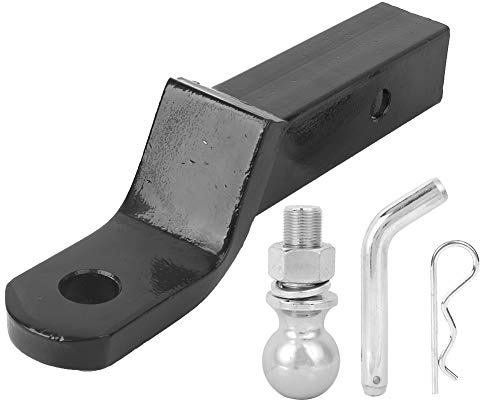 Kit sfera di traino per gancio per rimorchio Accessorio di traino in acciaio resistente premium per camion SUV Dirt Bike Set da 4 pezzi Finitura a specchio argento