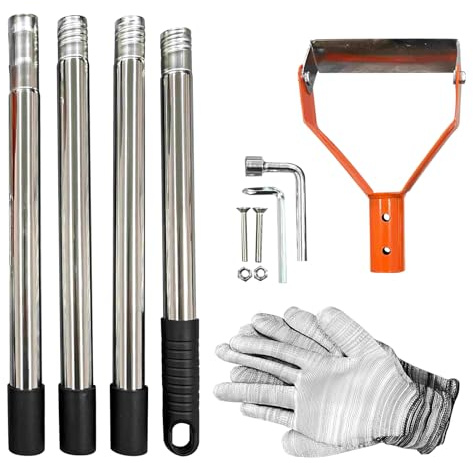 Zappa da Giardinaggio | Rastrello Manuale Regolabile con Asta Lunga 110-135 cm,Zappa Diserbante Per Giardinaggio - Per Scavare, Allentare, Zappare, Bordare, Trincee, Cortile, Fattoria, Patio, Prato, A
