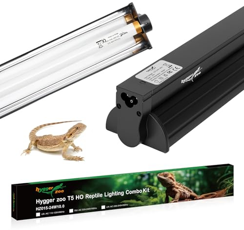24W UVB lamp terrarium lumière T5 Lampe UVB 10.0 22 Kit combo d'éclairage