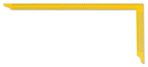 hedue® Snickarvinkel ZY 1000 mm – stor vinkelhake av härdat stål med mm-skala typ A och rithål