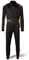 Speed Kartoverall - schwarz/weiß - Kart Hobby Overall - Karting Suit - Rennoverall (L)