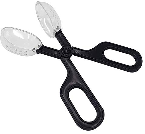 Yyyuluo 2 Piezas Reptiles Alimentación Pinzas Lagarto Escarabajo Insectos Captura Abrazadera Caca Limpieza Herramienta para Tortuga Langostas Rana Araña Comederos Suministros Clip