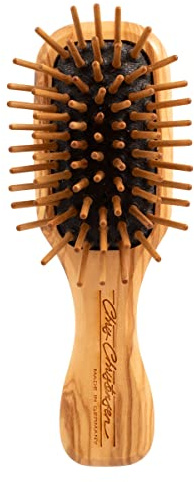 Chris Christensen Dog Brush, 20 mm Tiny Tot, Wood Pin Series, Groom Like a Professional, Readl Wood Pins, 100% Static-Free, Redistribute Natural Oils into Coat, Reduces Painful Pulling