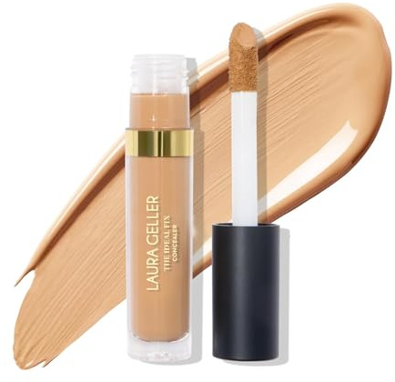 LAURA GELLER NEW YORK Ideal Fix Under Eye Concealer for Mature Skin – 04 Medium - Full Coverage, Anti-Aging, Color Correcting – Covers Dark Circles & Blemishes – Hydrating, Crease-Free, Long-Lasting