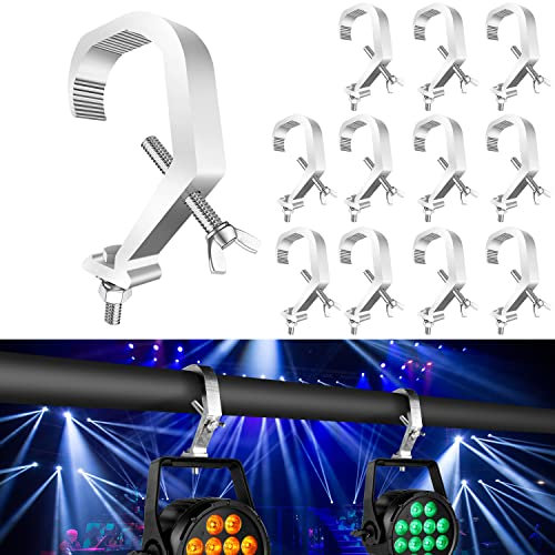 Dj Clamps pour lumières, lot de 12. Dispositif de suspension Czgor Stage Lighting Clamp. Charge maximale de 90 lb. Utilisé pour les projecteurs Par, les lyres à tête mobile et les faisceaux.