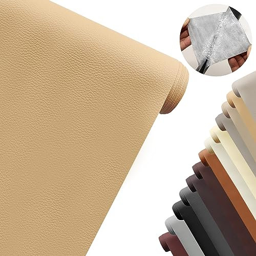 HSJKWPT Leder Patch Selbstklebend Kunstleder Selbstklebend Kunstleder Reparaturset Leder Reparatur Kit für Möbel,Sofa,Autositze, Taschen,Leder Reparatur und Renovierung