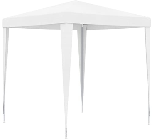 INLIFE Carpa para fiestas, 2 x 2 m, color blanco, para casa y jardín, césped y jardín (5,04 kg)