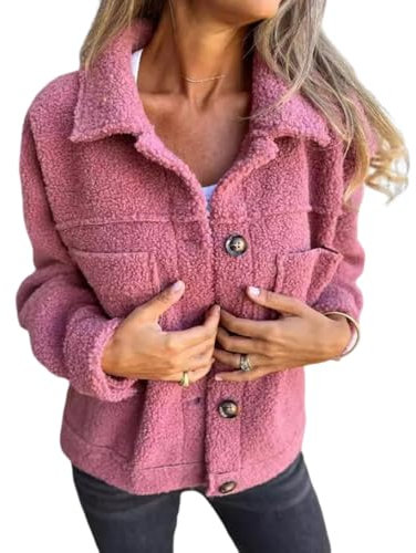 tinbarry Giacca Invernale Pile Donna Taglie Forti Cappotto Sherpa Teddy Giacca Cappotti Calda