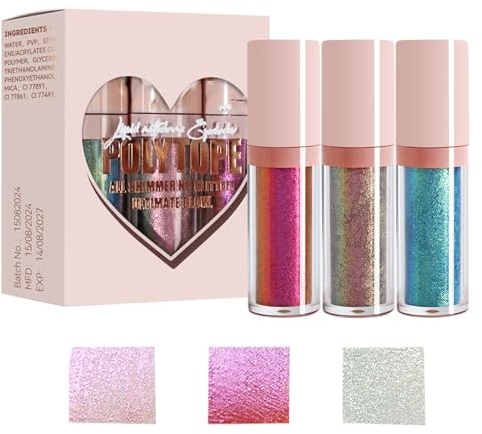 Sombra De Ojos De Camaleón - Polvo Brillante, Múltiples Pigmento | Sombra De Cromo Seca Rápida, Maquillaje Cambiante De Color Para El Aspecto Del Festival, Los Ojos Líquidos Brillan Para Los Labios De
