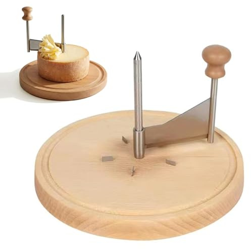 Petit Basque Cheese Wheel, Stainless Steel Cheese Butter Chocolate Shaver, Cheeses Wheel Shaver, Petit Basque Cheeses Curler for Restaurants, Cafes, Dessert Shops, Home (A boxed set)