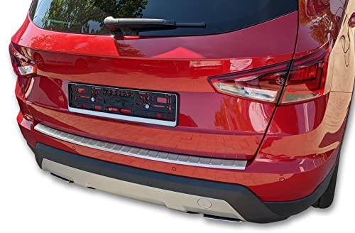 Recambo | Protector de Parachoques trasero | Compatible con Seat Arona | a partir de 2017 | Acero Inoxidable Mate | Protección borde de carga