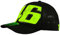Valentino Rossi Kappe Mit Visier Monster Energy,Mann,One Size,Schwarz