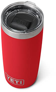 Yeti Rambler 10 oz Tumbler, Stainless Steel, Vacuum Insulated with MagSlider Lid, Rescue Red