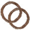 2 Stück Weidenkranz - Ø 30 cm Rattan Kranz - Natürliche Weinrebe Kranz - Weihnachten Girlande Halloween Rattan Girlande DIY Handwerk Garten Haus Party Dekorationen