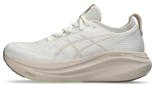 ASICS Damen Gel-Nimbus 27 Sneaker, Cream Mineral Beige, 39 EU