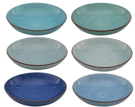 Assiettes à pâtes Studio Tavola Ocean Blue ø 23 cm - 6 pièces