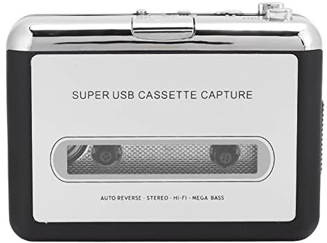 Tragbarer Kassettenspieler, Kassetten zu MP3 Audio Konverter Adapter, Audio Kassette zu Digital Konverter Player mit USB Kabel für Windows2000/XP/Vista/Win7