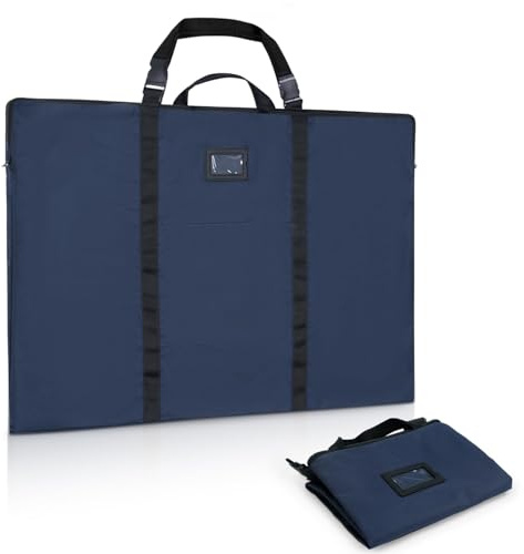 GNEGNI LIFE Porte-documents léger pour artistes, 61 x 91,4 cm, avec poignée de transport et bandoulière amovible, souple, pour œuvres d'art, pour toiles encadrées au format A1/A2