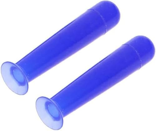aoukoslt 2Pcs Blue Handy Silicone Contact Lenses Small Suction Cups Stick RGP Inserter Remover Contact Lens Cases Accessories for Health and Household, Contact Lens Cases