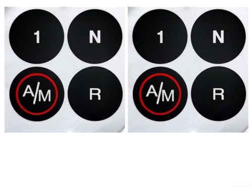 Calcomanías de botón fáciles de usar para celdas de control de caja de cambios FIAT 500 MTA