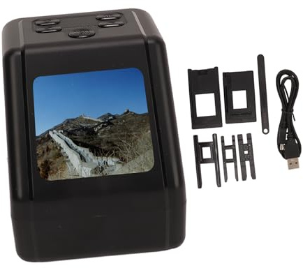 Ausla Escáner de Película, Escáner de Negativos de Película de Alta Definición con Escaneo Rápido, Convierte 135 126 110 Fotos JPG de 8 Mm a 22 MP para Entusiastas de la Fotografía