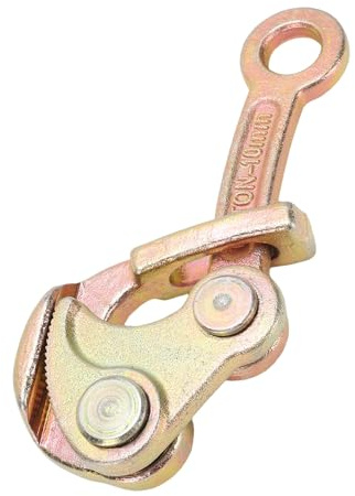 Denash High Strength Cable Grip Wire Gripper, 0.5T Puller Tool, Prevent Pinch Safety Device, Long Lasting, Clamp Steel Wire Rope Tool, Carbon Steel with 1 to 10mm Capacity