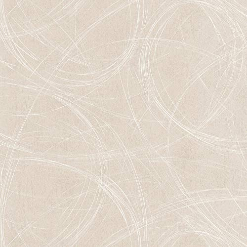 marburg Tapete Beige Grafisch Ovale Linien Geschwungen Ideal für Wohnzimmer Colani Visions Made in Germany 10,05m X 0,70m 53325