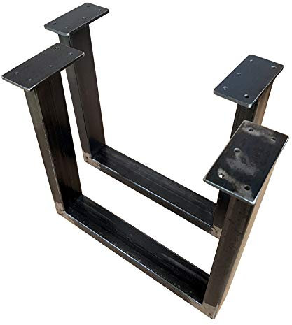 CHYRKA® Tischkufe SWIRZ MTS 1 Paar (2 Stück) Kufengestell Tischgestell 300-400-720-60x30 Rahmentisch Tischuntergestell (Höhe - 400 mm, Länge - 500 mm)