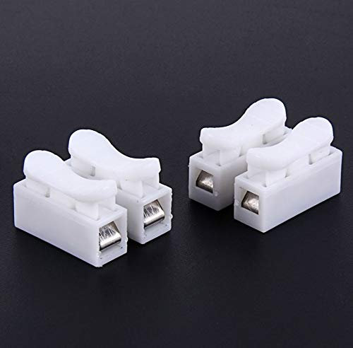 4x MORSETTO BIPOLARE 2P per strisce led 250V terminali connettore cavo elettrico