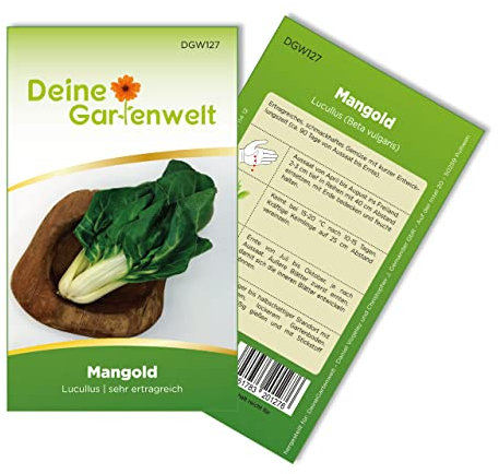 Mangold Lucullus Samen - Beta vulgaris - Mangoldsamen - Gemüsesamen - Saatgut für 70 Pflanzen