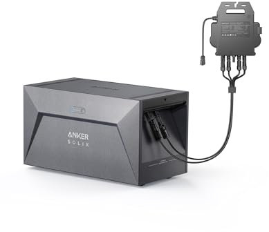 Anker SOLIX Solarbank E1600, 800W Balkonkraftwerk mit Speicher, 1,6kWh Akkukapazität, 600W/800W Mikroinverter, IP65, 6000 Ladezyklen, LFP Akku, Installation in 5 Min. Plug&Play