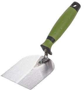 Colorus Profi Stuckateur Spachtel konisch geschliffen 100 mm | Konische Gipserspachtel Edelstahl, rostfrei | Stukkateurspachtel mit 2K Griff | Gipsspachtel Putzerkelle | Stuckateurwerkzeug