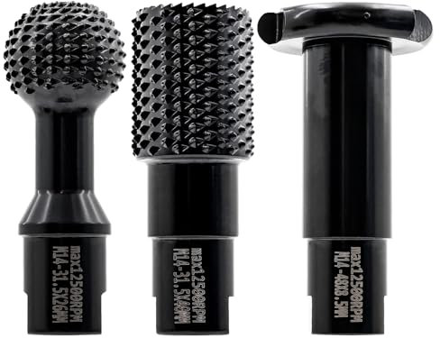 Râpe à sculpter pour le travail du bois Forets, 3pcs DARTOTEK DIY Gravure RectificationTête de routeur de fraisage Râpe rotative lime fraise pour la sculpture du bois et du plastique.