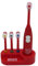 CyP Brands-Atletico de Madrid, Toothbrush, Toilet, Oral Hygiene, Vibrating Brush, Battery Operated, Red, Official Product