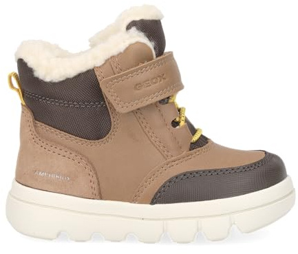 Geox B Willaboom Boy B Ab, Stivale alla Caviglia Bimbo 0-24, Tobacco Dk Brown, 24 EU