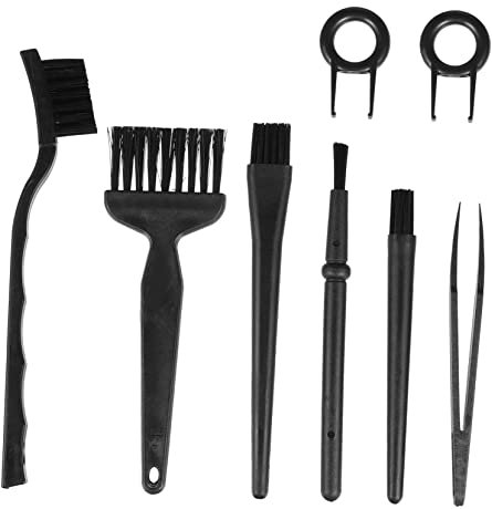 GAROZATION Elektrostatisches Staubwedel-Set 8-teilig – Statische Reinigungsbürste Tastaturbürste Für Feine Zwischenräume Staubfrei Hitzebeständig