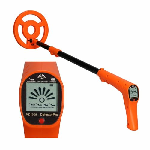 Rilevatori di metalli LCD per bambini Materiali ABS leggeri Altezza regolabile 6 pollici Rilevamento di profondità All'aperto Attrezzatura di esplorazione Stelo regolabile Metal Detector per bambini