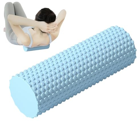 Yoga Roller 30 cm djupgående massagerulle | Pilatesrulle i skum För användning vid yoga, pilates, gym, hemma och kontor, massage, rygg, fot, ben, vad, lår, arm, kropp,