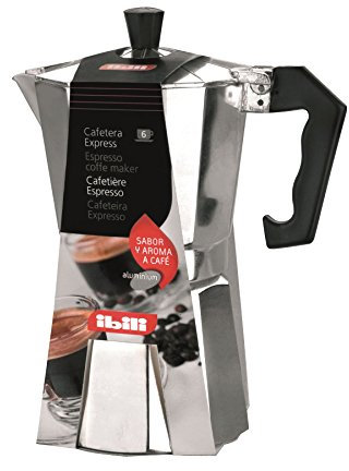 Ibili - Cafetière Express Bahia 6 Tasses, 300 ml, Aluminium