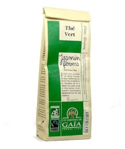 Jardins de Gaïa Thé vert Bio Equitable - Jasmin Flowers 100g